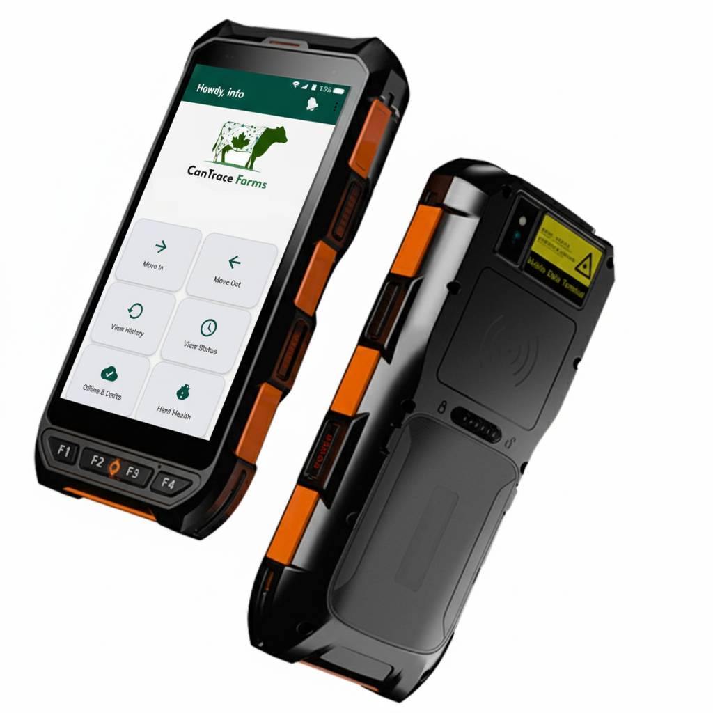 CanTrace X: Rugged 13 Handheld 134.2kHz RFID Reader for Livestock Management - Image 2